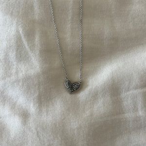 Kendra Scott black heart necklace
